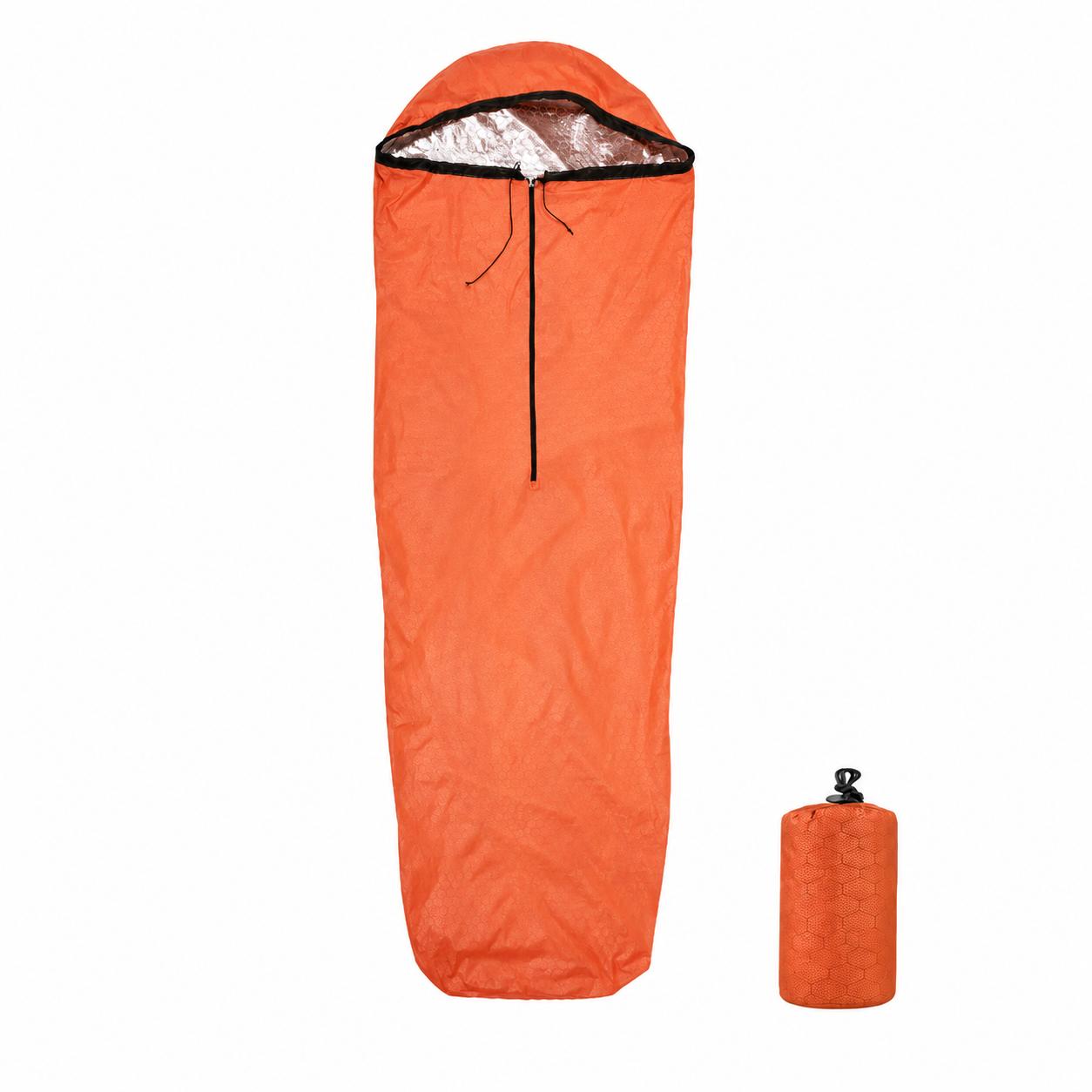 Sac de couchage thermique d'urgence Passion Randonnee replie ultra compact.