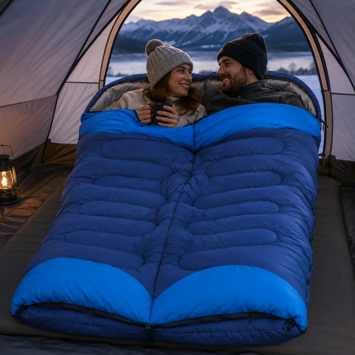 Sac de couchage trekking grand froid Passion Randonnee en bivouac montagne.
