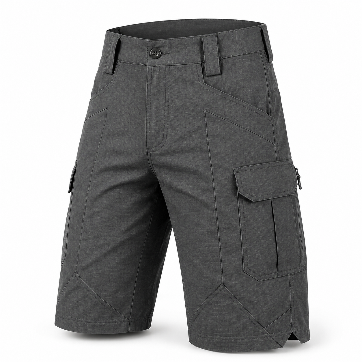 Detail des poches du short robuste outdoor Passion Randonnee.