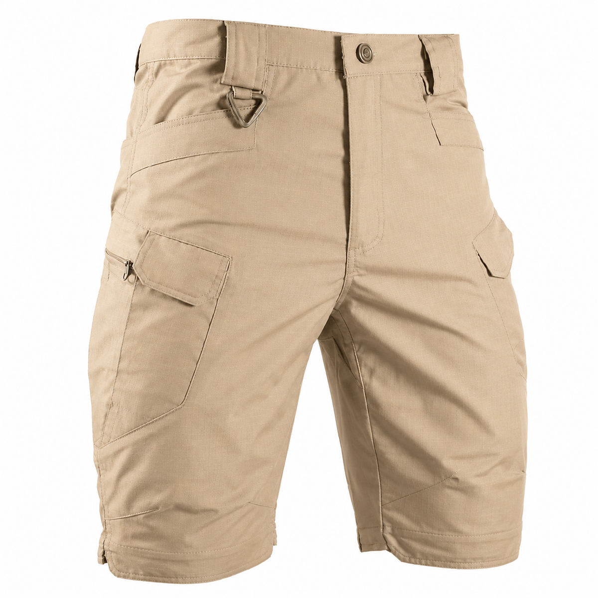Detail du tissu du short trekking cargo aventure homme Passion Randonnee.
