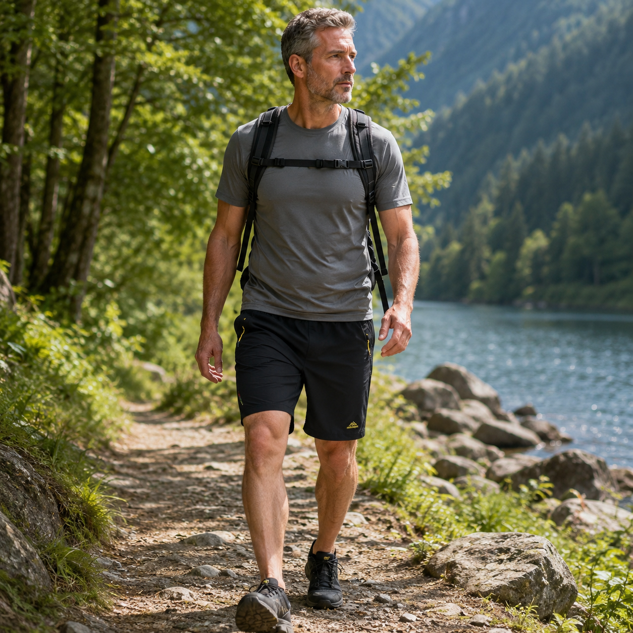 Profil du short trekking homme sport randonnee Passion Randonnee.