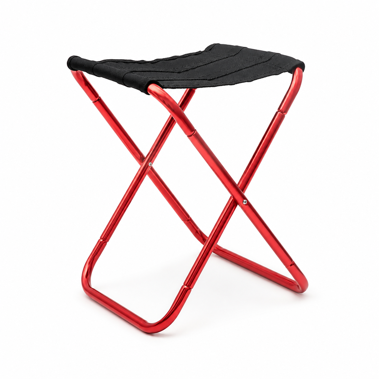 Detail du tissu du tabouret camping pliant Passion Randonnee, resistant et confortable.