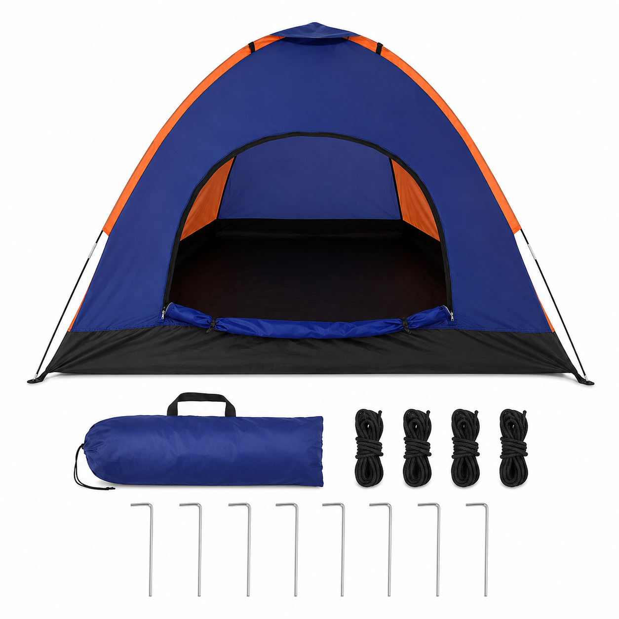 Detail de l'entree de la tente bivouac 3-4 personnes Passion Randonnee.