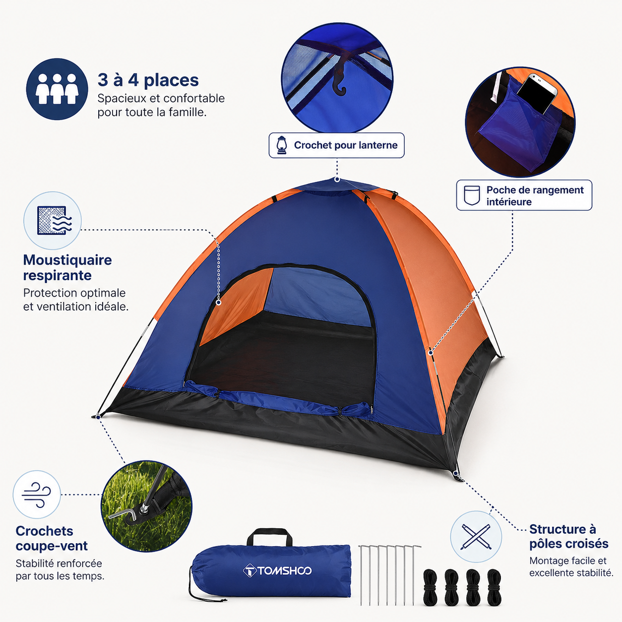 Tente bivouac 3-4 personnes Passion Randonnee en bivouac de montagne.