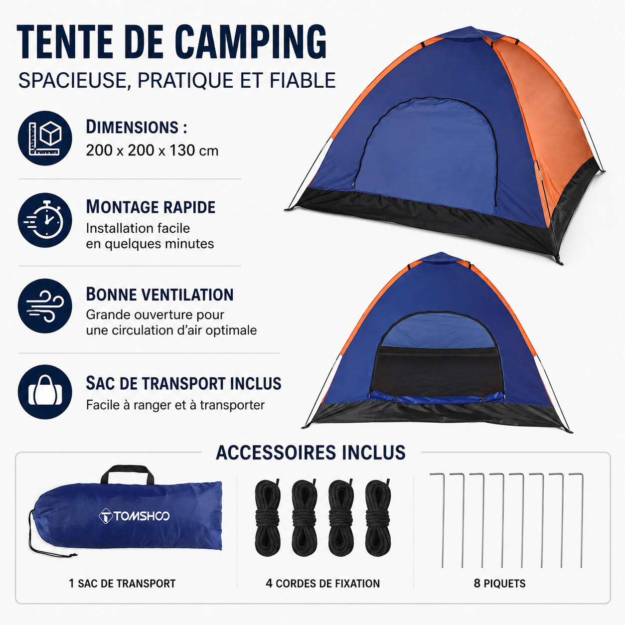 Tente bivouac 3-4 personnes Passion Randonnee repliee dans son sac.