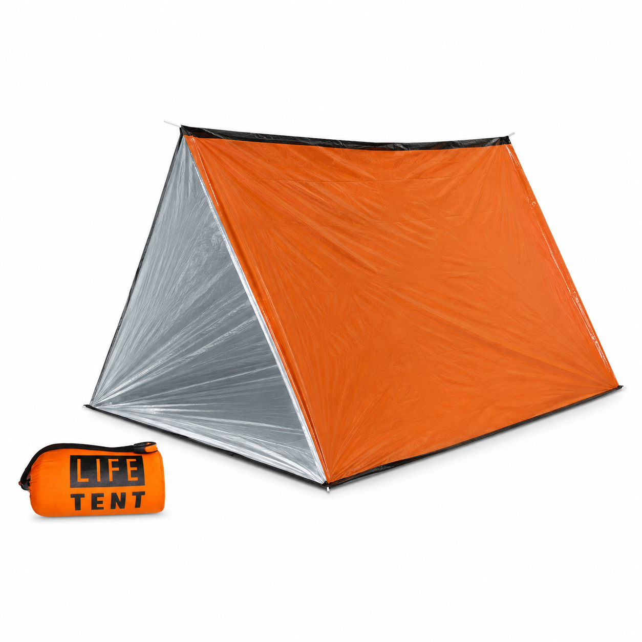 Tente bivouac de secours compacte Passion Randonnee montee en exterieur.