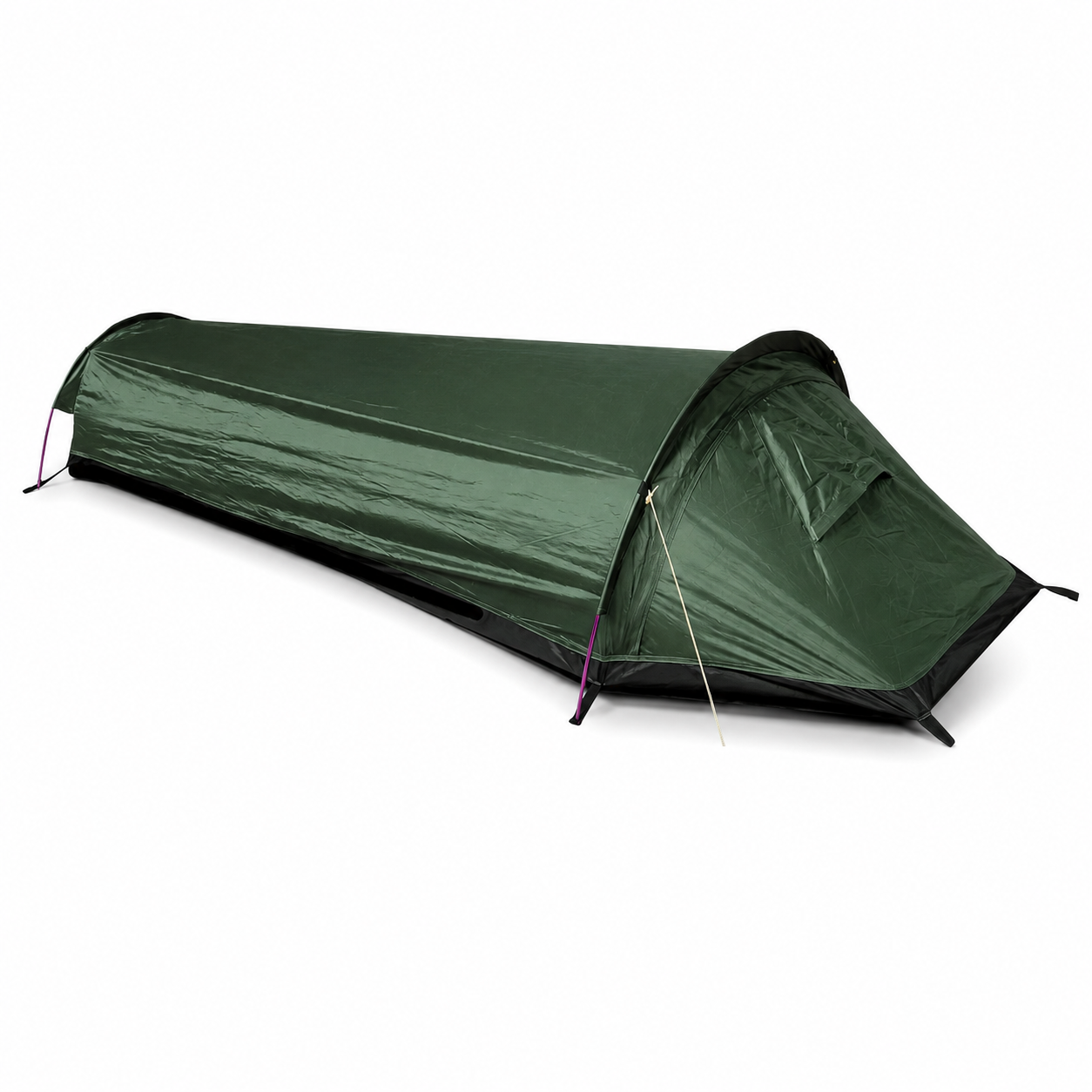 Tente bivouac ultralegere 1 personne Passion Randonnee, vue de face.