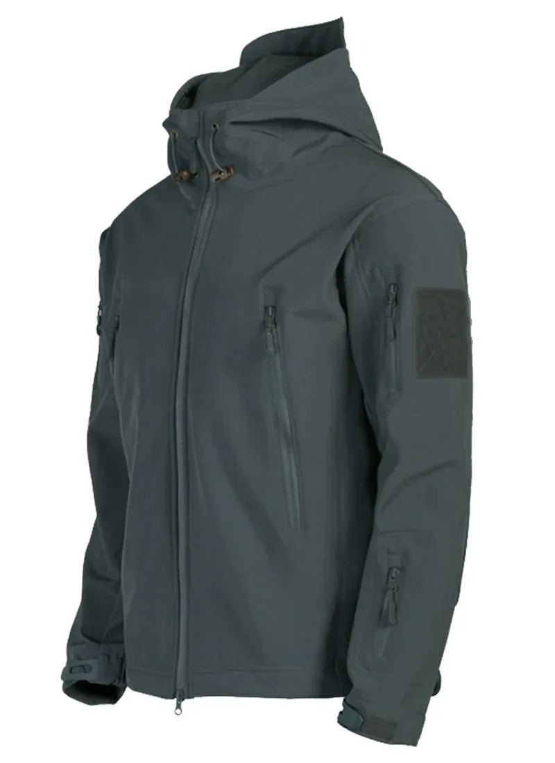 Detail de la veste outdoor robuste homme Passion Randonnee, tissu resistant.