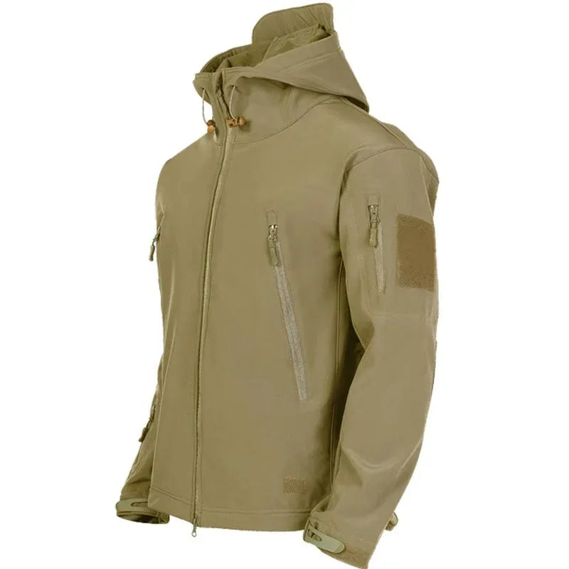 Veste homme outdoor robuste Passion Randonnee, vue complementaire coupe et matiere.