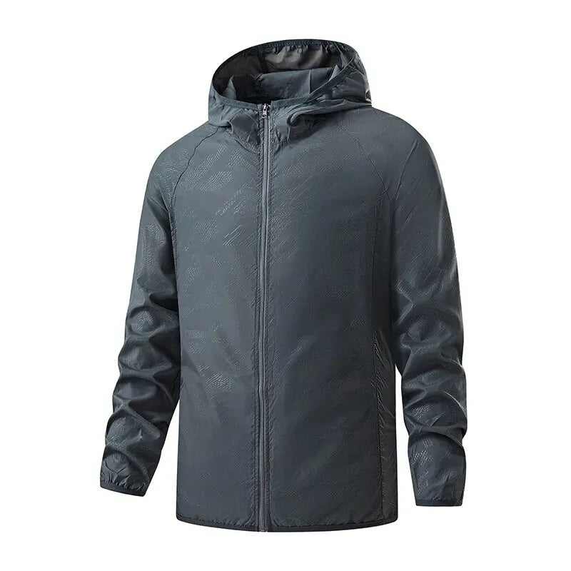 Gros plan veste legere unisex Passion Randonnee, rendu tissu respirant.