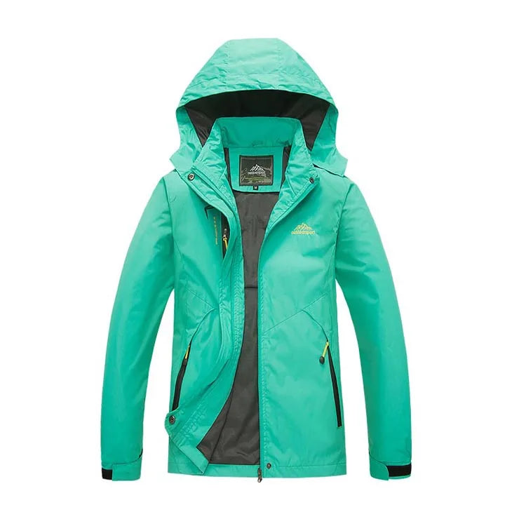Détail tissu veste randonnée femme légère, matière imperméable et respirante