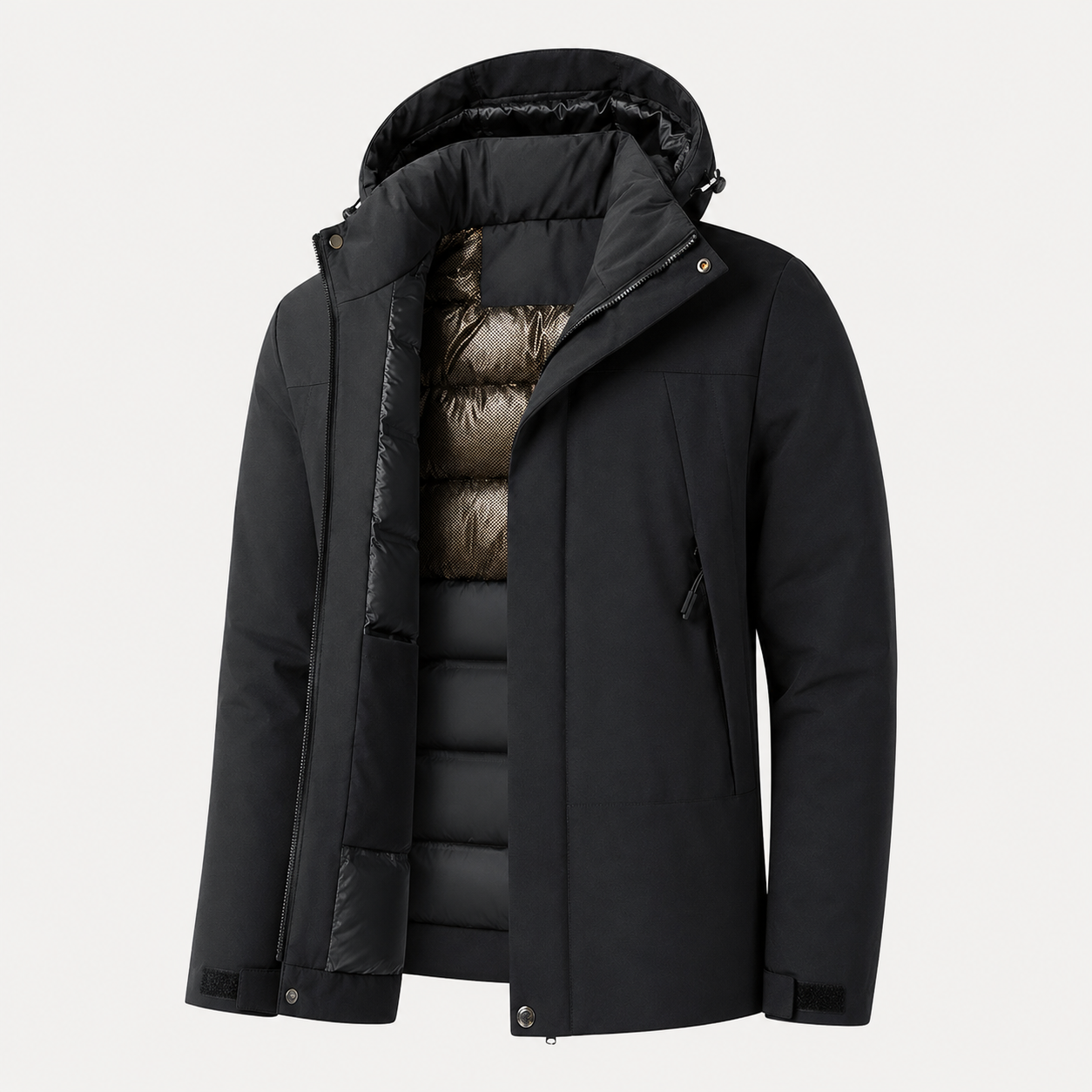 Veste de randonnee unisex chaude pour la montagne Passion Randonnee, vue de face.