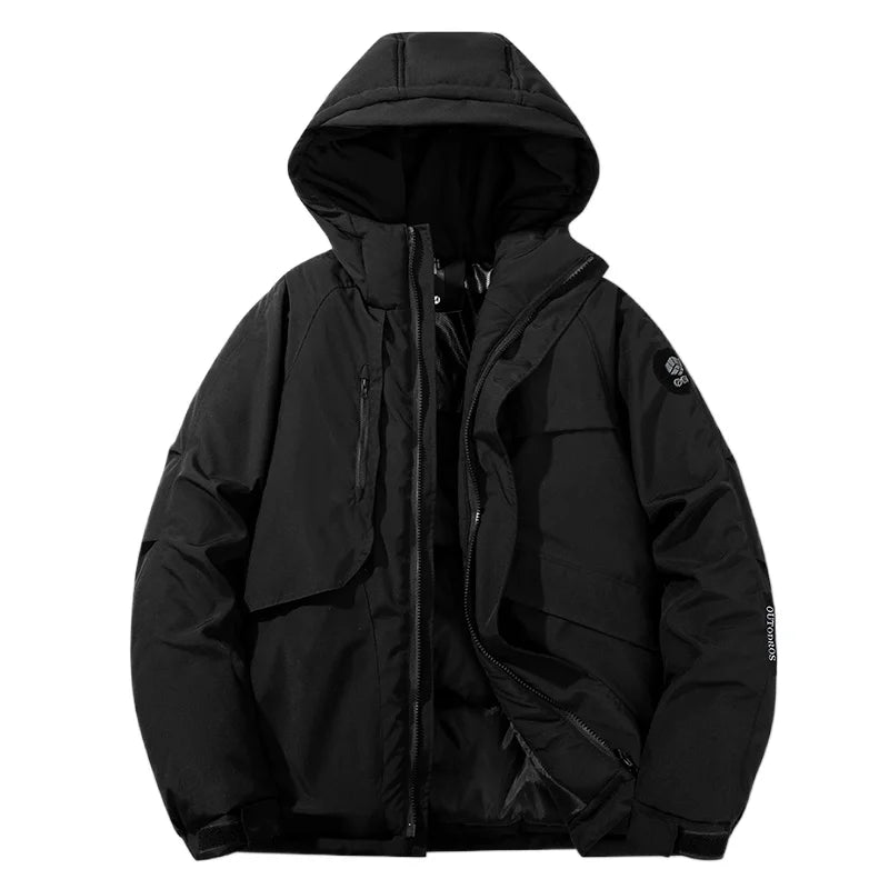 Veste randonnee unisex chaude hiver Passion Randonnee, detail vue produit fond neutre.