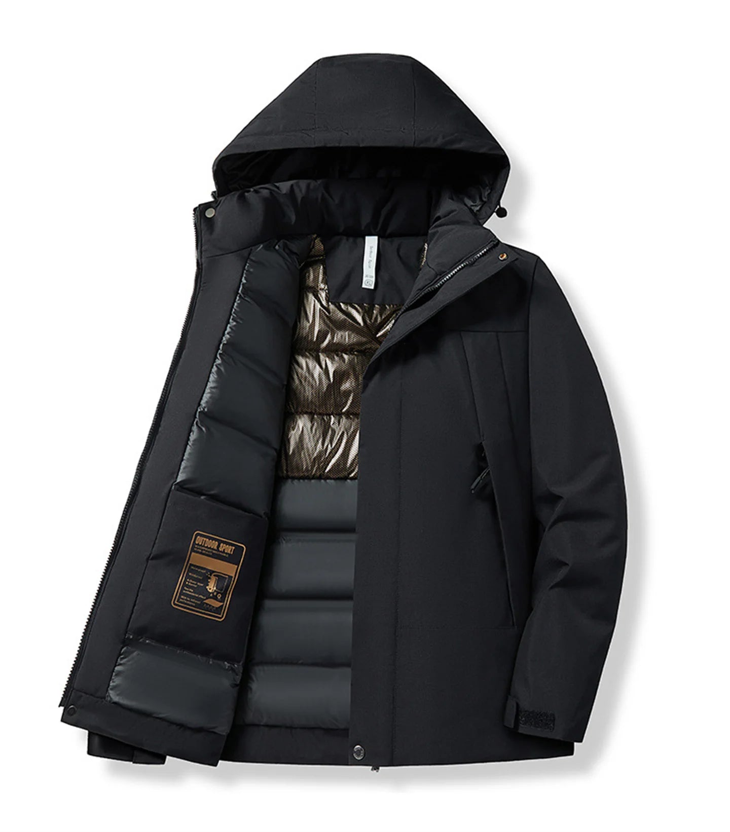 Detail complementaire de la veste unisex montagne Passion Randonnee, tissu technique.