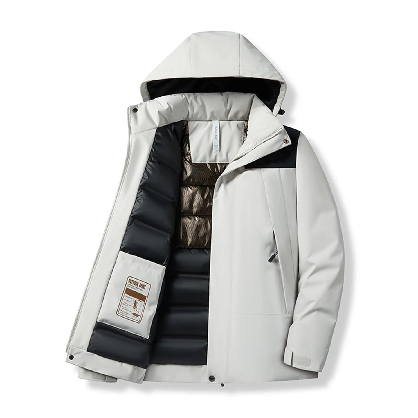 Veste unisex montagne Passion Randonnee, vue complementaire coupe et matiere.