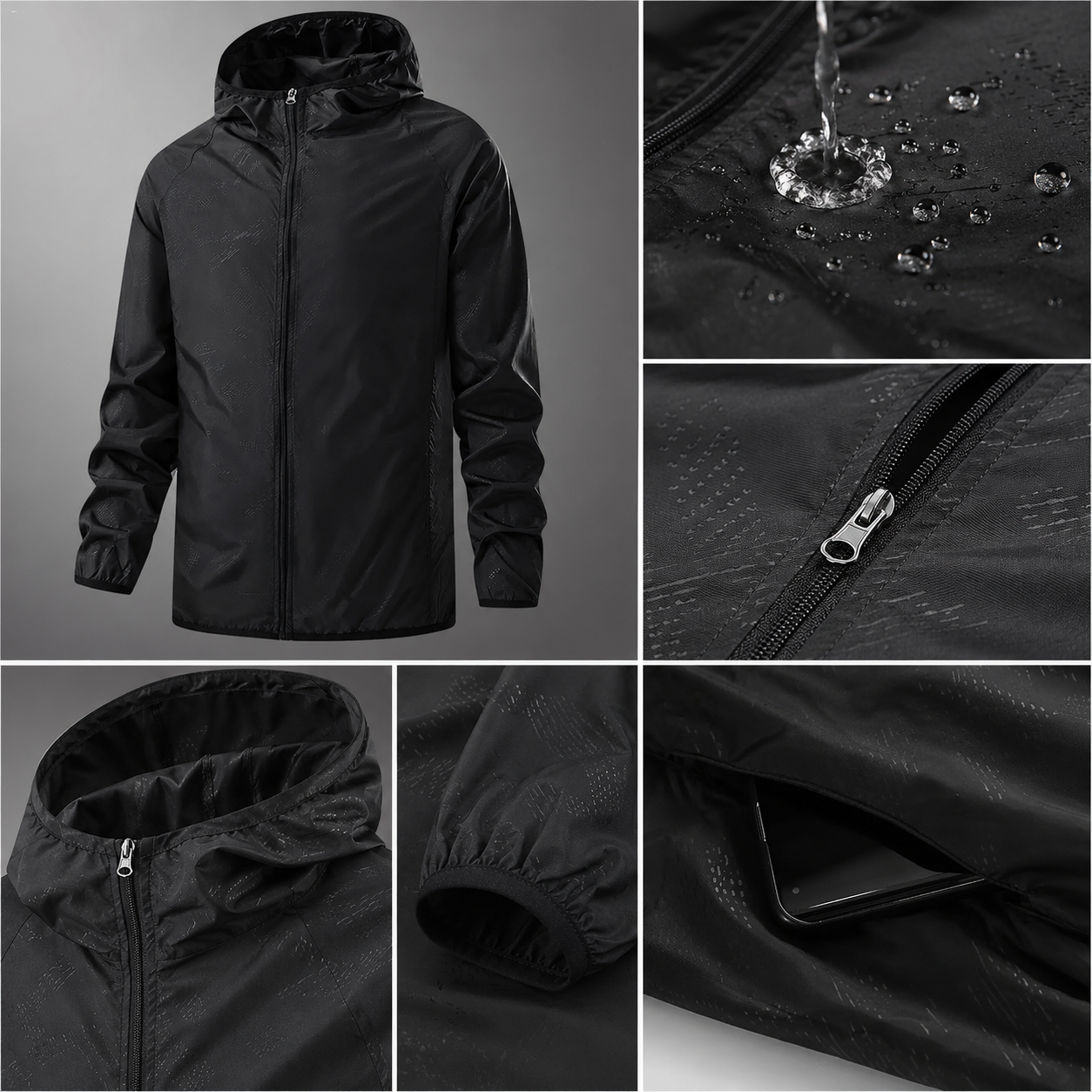 Veste trekking legere unisex Passion Randonnee portee sur un sentier de montagne.