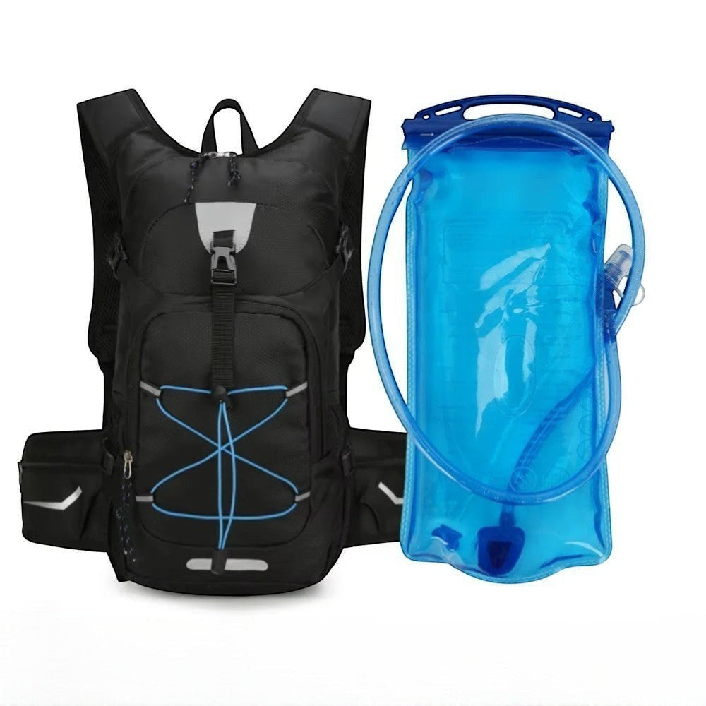 Sac à dos d’hydratation noir avec poche à eau pratique pour randonnée Passion Randonnée.