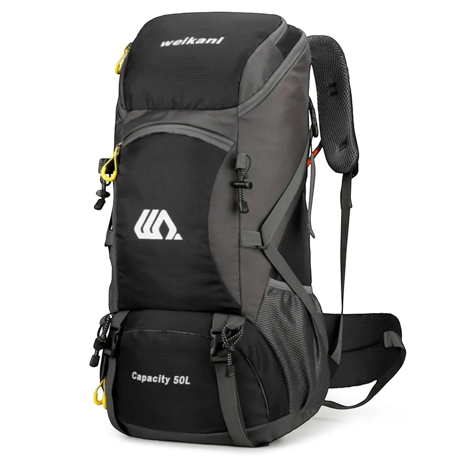 Sac à dos de randonnée noir polyvalent adapté aux longues sorties.