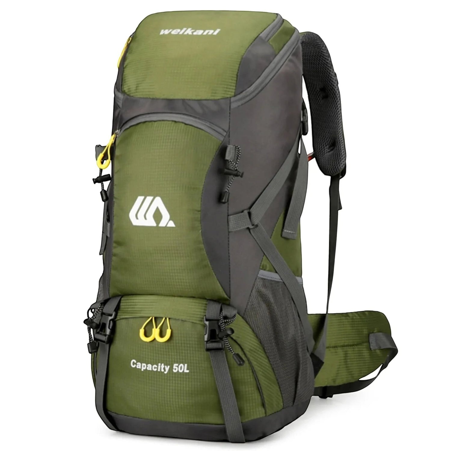 Sac à dos de randonnée vert grande capacité Passion Randonnée, idéal pour les longues sorties et le trekking.