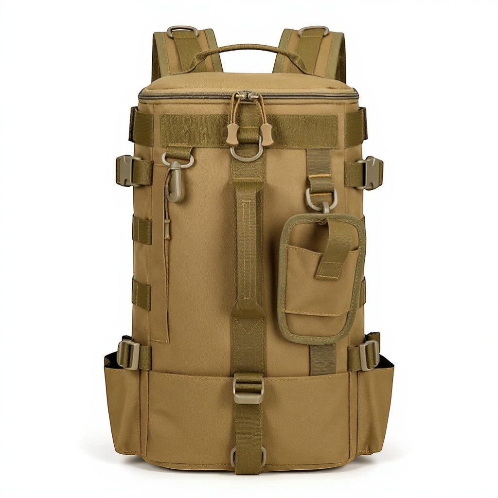 Sac à dos beige grande capacité idéal pour randonnée et trekking Passion Randonnée.
