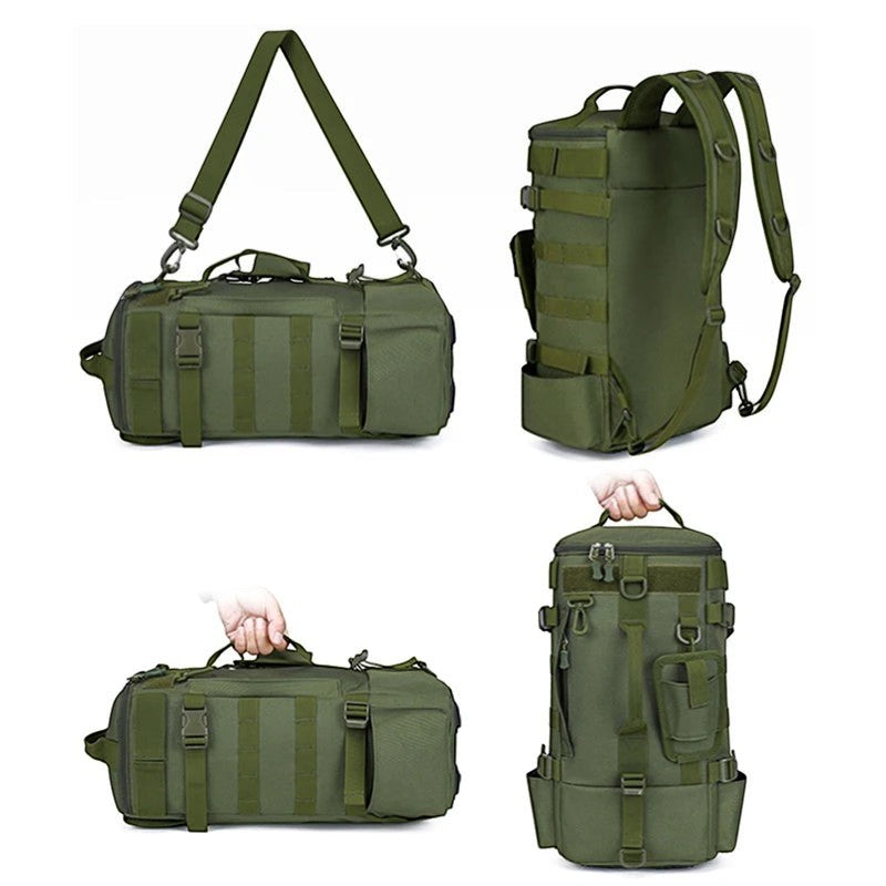Sac à dos modulable pouvant se porter à la main ou à l’épaule pour les sorties Passion Randonnée.