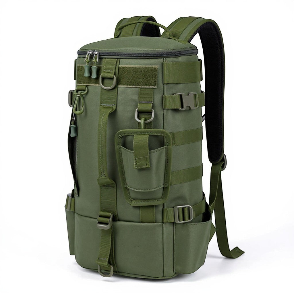Sac à dos vert militaire résistant adapté aux longues randonnées Passion Randonnée.